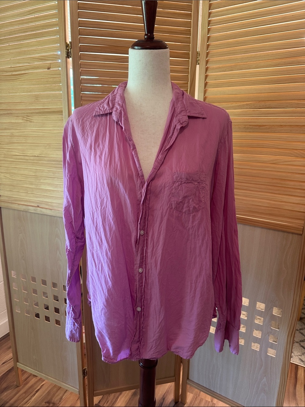 Frank & Eileen Eileen Button Up Top